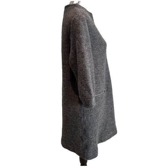 Marc by Marc Jacobs GreyDress Women’s Large gold Metallic flecks Liya Wool Shift - Picture 4 of 16